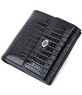 Женский фактурный кошелек из натуральной кожи ST Leather 22706 Черный
