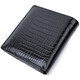 Женский фактурный кошелек из натуральной кожи ST Leather 22706 Черный фото