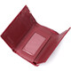 Кошелек женский в три сложения из лакированной фактурной натуральной кожи ST Leather 22708 Красный фото