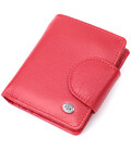 Яркий кошелек для женщин с карманом для монет из натуральной кожи ST Leather 22726 Красный