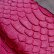 Яркий женский клатч Snake Leather sale_14993 Розовый фото