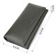 Горизонтальный кошелек у два сложения из натуральной кожи ST Leather 23067 Зеленый фото