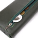 Горизонтальный кошелек у два сложения из натуральной кожи ST Leather 23067 Зеленый фото