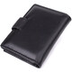 Компактный мужской бумажник вертикального формата из натуральной кожи ST Leather 23095 Черный фото