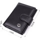 Компактный мужской бумажник вертикального формата из натуральной кожи ST Leather 23095 Черный фото