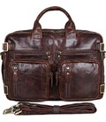 Сумка мужская Vintage 14590 кожаная Коричневая