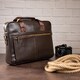Сумка мужская под ноутбук Vintage 14670 Коричневая фото