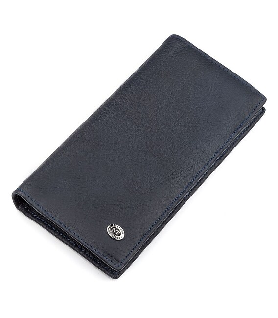 Чоловічий купюрник ST Leather 18370 (ST148) дуже зручний Синій