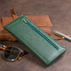 Горизонтальный тонкий кошелек из кожи унисекс ST Leather 19328 Зеленый фото