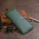 Горизонтальный тонкий кошелек из кожи унисекс ST Leather 19328 Зеленый фото