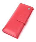 Женский кошелек на четыре отделения для купюр из натуральной кожи ST Leather 22549 Красный