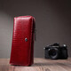 Женский лакированный кошелек на молнии из натуральной кожи ST Leather 22677 Красный фото