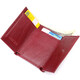 Миниатюрный женский кошелек из натуральной кожи ST Leather 23082 Бордовый фото