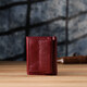 Миниатюрный женский кошелек из натуральной кожи ST Leather 23082 Бордовый фото