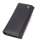 Вместительный кошелек для женщин из натуральной кожи ST Leather 23097 Черный