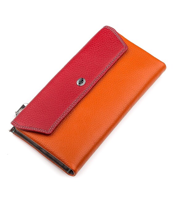 Гаманець жіночий ST Leather 18406 (SB42-2) багатофункціональний Червоний