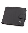 Чоловічий гаманець ST Leather 18328 (ST137) італійська шкіра Чорний