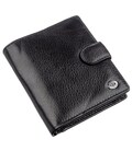 Невеликий шкіряний гаманець для чоловіків ST Leather 18832 Чорний