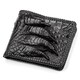 Портмоне CROCODILE LEATHER 18004 из натуральной кожи крокодила Черное фото