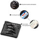 Портмоне CROCODILE LEATHER 18004 из натуральной кожи крокодила Черное фото