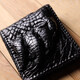 Портмоне CROCODILE LEATHER 18004 из натуральной кожи крокодила Черное фото