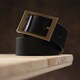 Ремень мужской Grande Pelle 11058 кожаный Синий фото