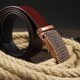 Ремень мужской с пряжкой свитер Vintage 20265 Коричневый фото