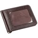 Удобный мужской зажим для купюр ST Leather 18938 Коричневый фото