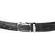 Ремень-автомат CROCODILE LEATHER 18010 из натуральной кожи крокодила Черный фото