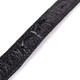 Ремень-автомат CROCODILE LEATHER 18010 из натуральной кожи крокодила Черный фото
