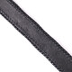Ремень-автомат CROCODILE LEATHER 18010 из натуральной кожи крокодила Черный фото