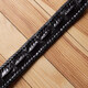 Ремень-автомат CROCODILE LEATHER 18010 из натуральной кожи крокодила Черный фото