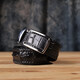 Ремень-автомат CROCODILE LEATHER 18010 из натуральной кожи крокодила Черный фото