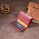 Визитница-книжка ST Leather 19218 Бордовая фото