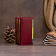 Визитница-книжка ST Leather 19218 Бордовая фото