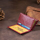 Визитница-книжка ST Leather 19218 Бордовая фото