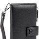 Оригинальный кошелек кожаный женский на хлястике с кнопкой ST Leather 19280 Черный фото