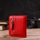 Превосходный женский кошелек небольшого размера из натуральной кожи флотар CANPELLINI 21803 Красный фото