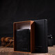 Компактный кошелек с удобным функционалом из натуральной кожи Tony Bellucci 22069 Черный фото