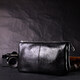 Качественный женский клатч из натуральной кожи GRANDE PELLE 11658 Черный фото