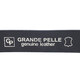 Кожаный брючный ремень для мужчин из квадратной пряжкой GRANDE PELLE 11678 Черный фото