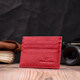 Яркий кард-кейс из натуральной кожи ST Leather 22445 Красный фото