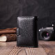 Надежная визитница из натуральной кожи ST Leather 22469 Черный фото