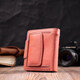 Стильный кожаный кошелек с монетницей снаружи для женщин ST Leather 19458 Оранжевый фото