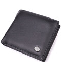 Стильний чоловічий гаманець із натуральної шкіри ST Leather 22457 Чорний