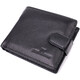 Бумажник для мужчин удобного размера из натуральной кожи ST Leather 22463 Черный фото