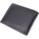 Компактное мужское портмоне из натуральной кожи ST Leather 22486 Черный фото