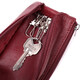 Кожаная ключница на молнии ST Leather 22558 Бордовый фото