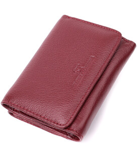 Шкіряний цікавий гаманець для жінок ST Leather 22507 Бордовий