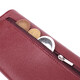 Кошелек для женщин из натуральной кожи с геометрическим клапаном ST Leather 22547 Бордовый фото